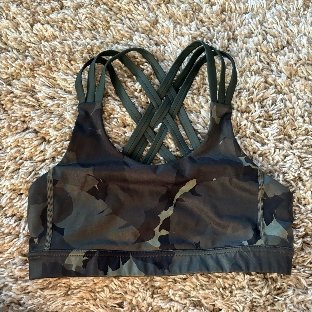 Lulu camo sports bra